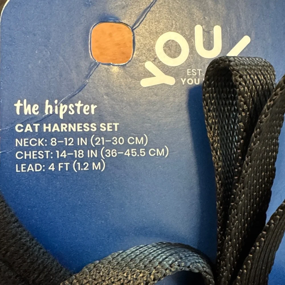 Youly Cat Harness Set - 14”-18” girth. S/M